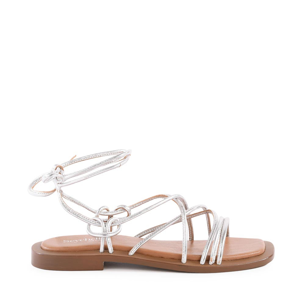 Black Seychelles Lilac Two Metallic Sandals - Light Gold Metallic