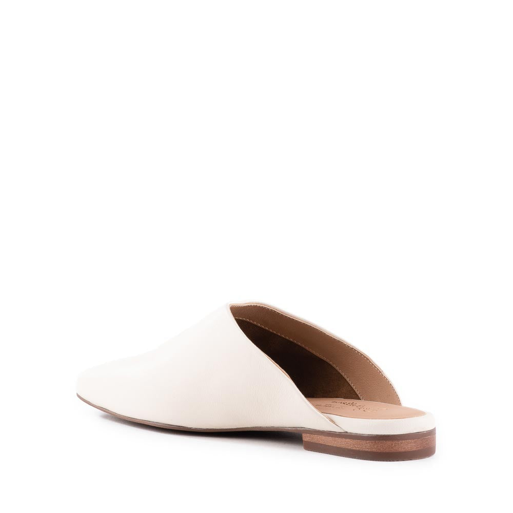 Cream leather deals mules